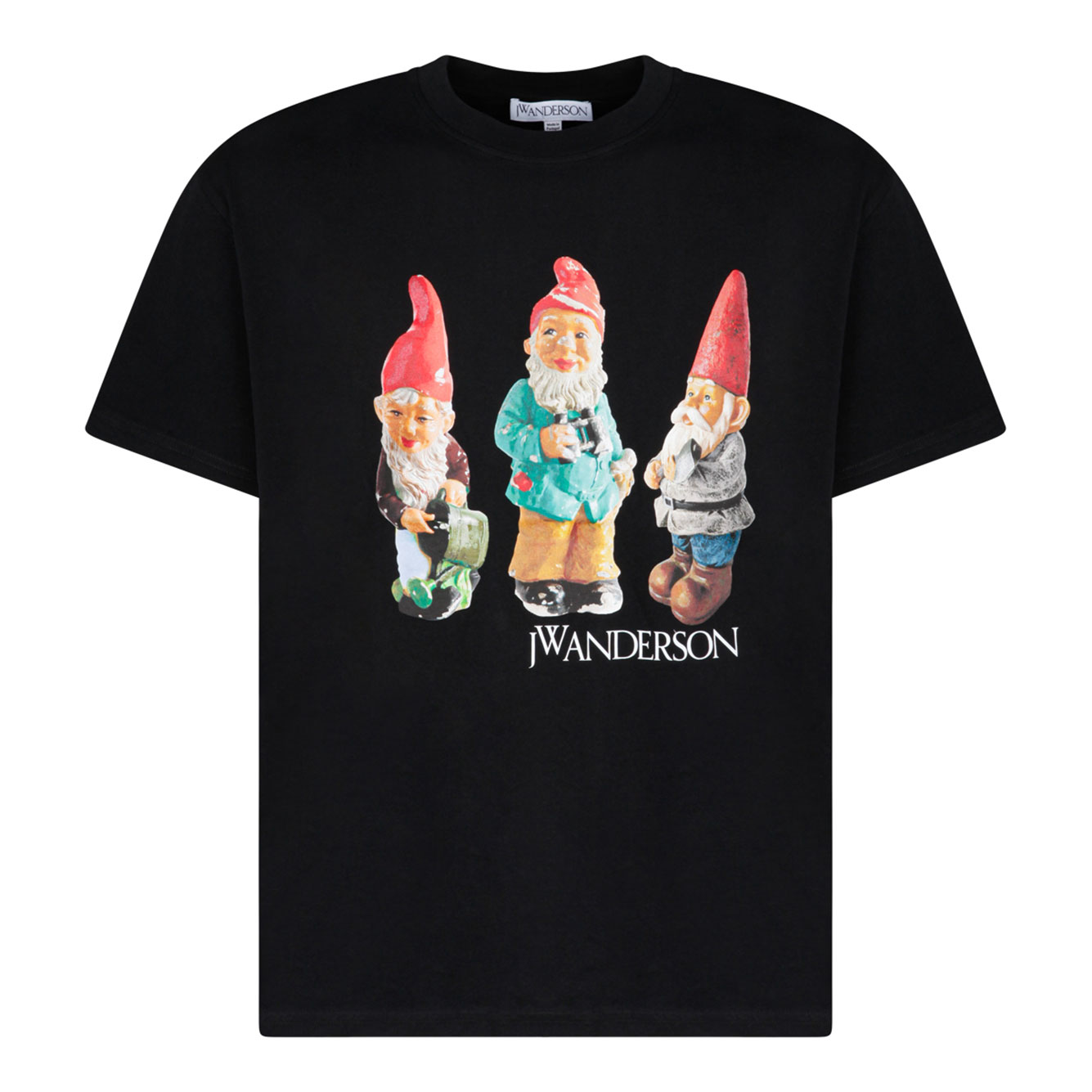 JW ANDERSON 블랙 GNOME TRIO 티셔츠